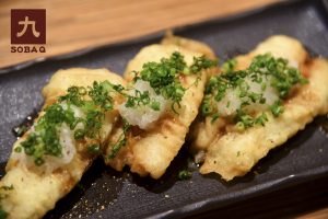 アナゴ天ぷらおろし甘ダレ